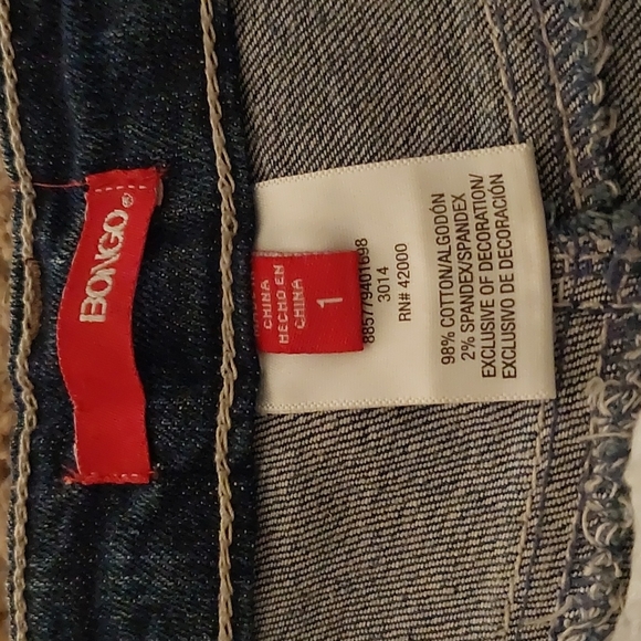 Distressed Jean Short Shorts By Bongo - Picture 3 of 8